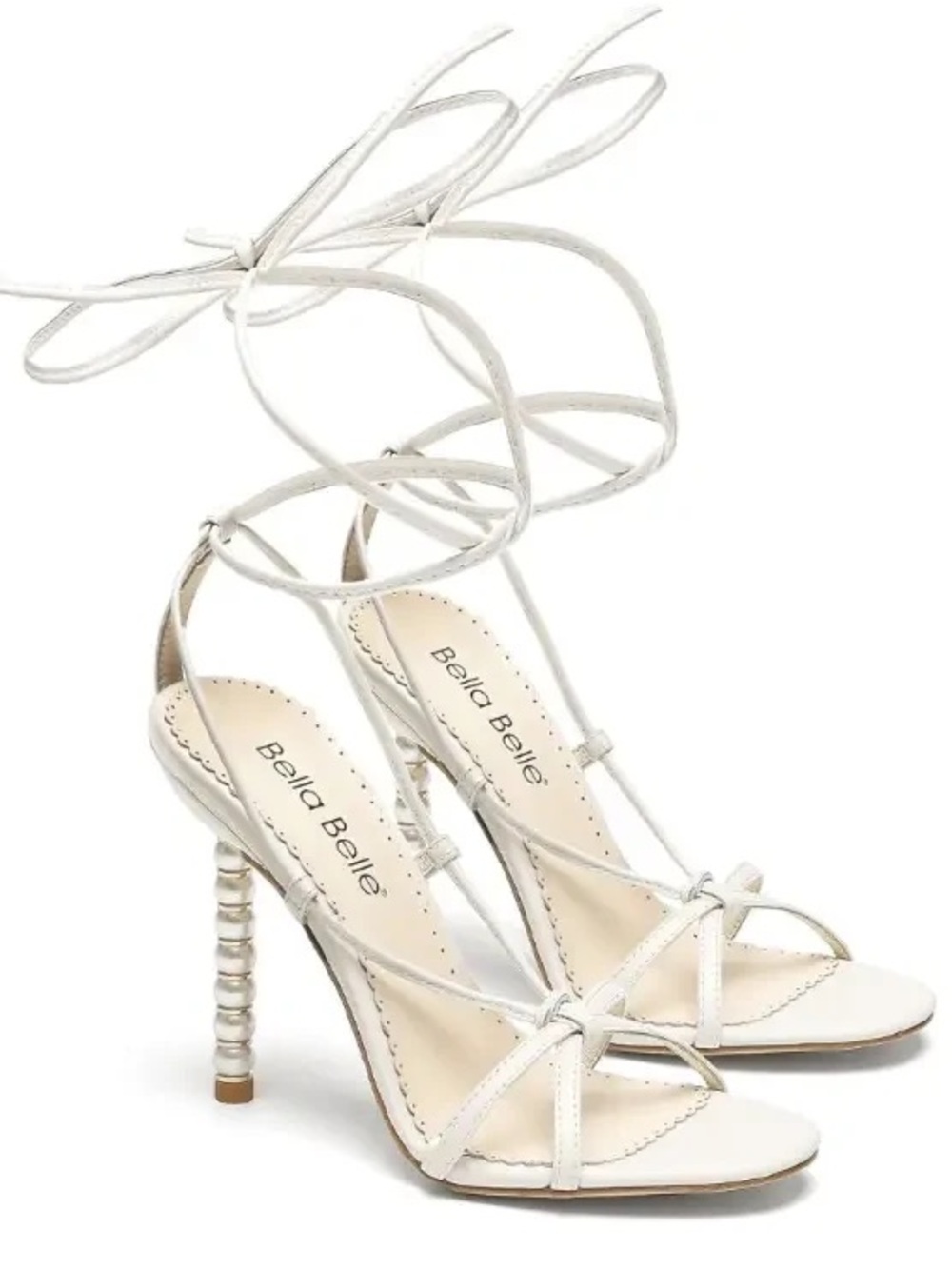 Bella Belle White Giada Heels